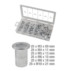 Assortiment D'inserts Taraudés Aluminium, 150 Pièces KS TOOLS 970.0620