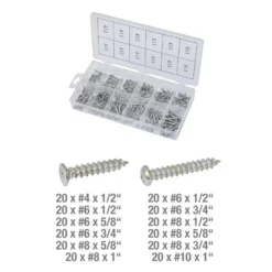 Assortiment De Vis Auto-taraudeuses Métal Et Bois 240 Pièces KS TOOLS 970.0410