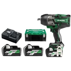 Boulonneuse à Choc 1/2" 1050Nm/1650Nm, 2 Batteries 36V 5.0A, Chargeur, Hitcase HIKOKI - WR36DBWRZ