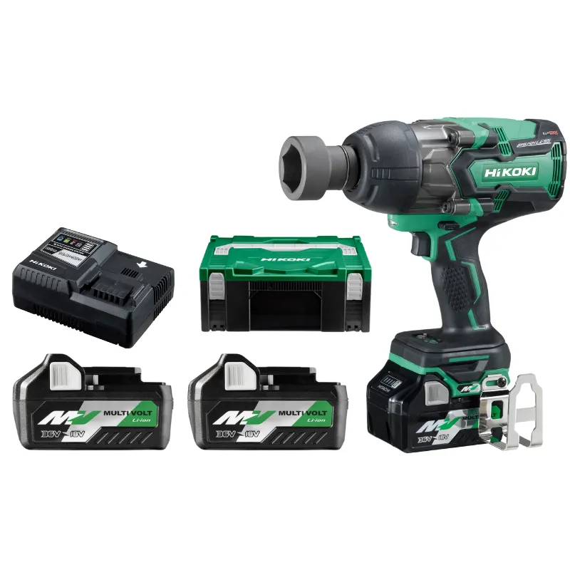 Boulonneuse à Choc 3/4" 1100Nm/1800Nm, 2 Batteries 36V 5.0Ah, Chargeur, Hitcase HIKOKI - WR36DAWRZ 1 Boulonneuse à Choc 3/4" 1100Nm/1800Nm, 2 Batteries 36V 5.0Ah, Chargeur, Hitcase HIKOKI - WR36DAWRZ