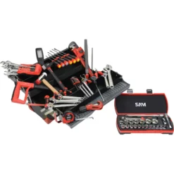 Caisse A Outils Bi-Matiere 5 Cases - Compo Chauffagiste SAM Outillage - CPP-95BOX