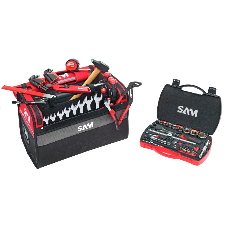 Caisse Textile 30 Litres Avec 100 Outils De Maintenance SAM Outillage - CP-100-BAG2N 1 Caisse Textile 30 Litres Avec 100 Outils De Maintenance SAM Outillage - CP-100-BAG2N