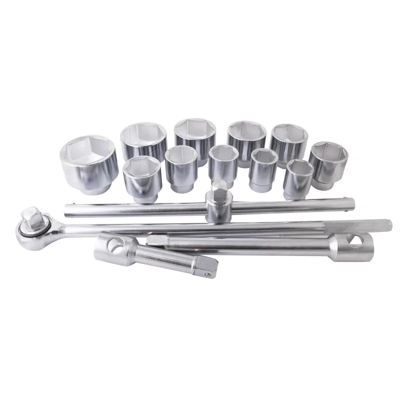 Coffret Cliquet+douilles 6 Pans 1" 36-80mm (15 Pcs) CLAS OM 2354BL 1 Coffret Cliquet+douilles 6 Pans 1" 36-80mm (15 Pcs) CLAS OM 2354BL