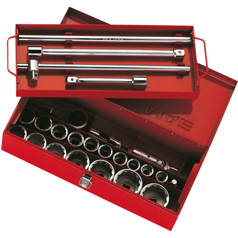 Coffret De Douilles 3/4'' En Pouce - 22 Outils SAM Outillage - 78-CP22 1 Coffret De Douilles 3/4'' En Pouce - 22 Outils SAM Outillage - 78-CP22