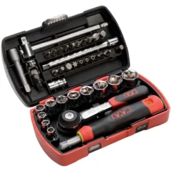 Coffret Pocket Light 39 Douilles Et Accessoires 1/4'' SAM Outillage - 73-R39