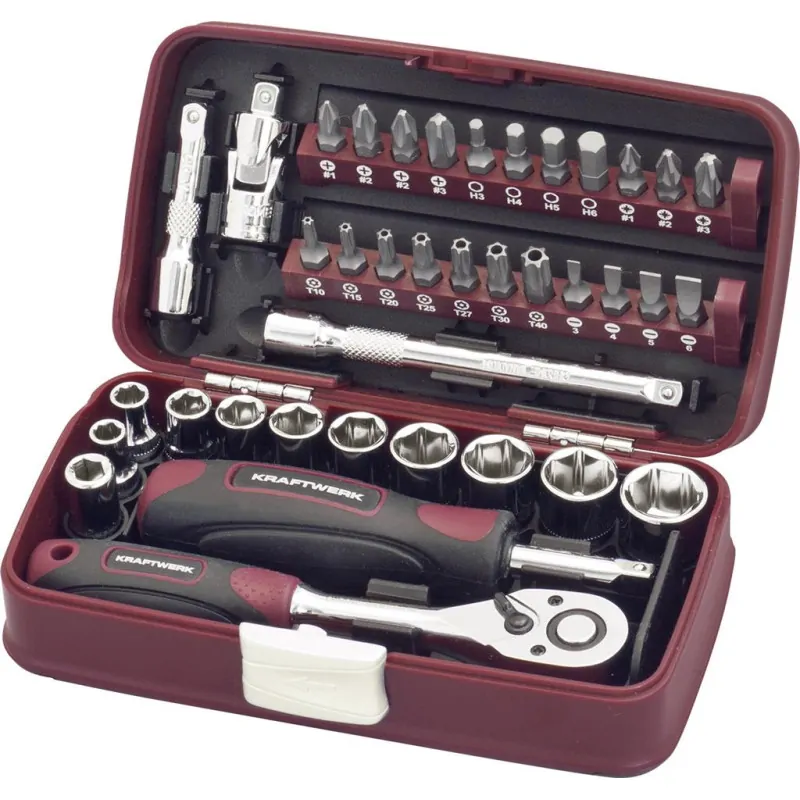 Coffrets De Douilles 38 Pièces 1/4" KRAFTWERK 99073 1 Coffrets De Douilles 38 Pièces 1/4" KRAFTWERK 99073
