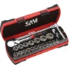 Douilles Et Accessoires 1/2'' Cliquet Chantier Coffret SAM Outillage - 75-SHC23