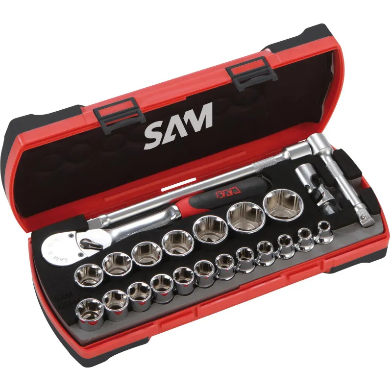 Douilles Et Accessoires 1/2'' Cliquet Chantier Coffret SAM Outillage - 75-SHC23 1 Douilles Et Accessoires 1/2'' Cliquet Chantier Coffret SAM Outillage - 75-SHC23