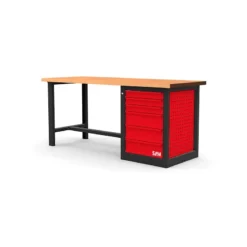 Etabli 2 Metres Avec Meuble 6 Tiroirs SAM Outillage - ETAB-200M6