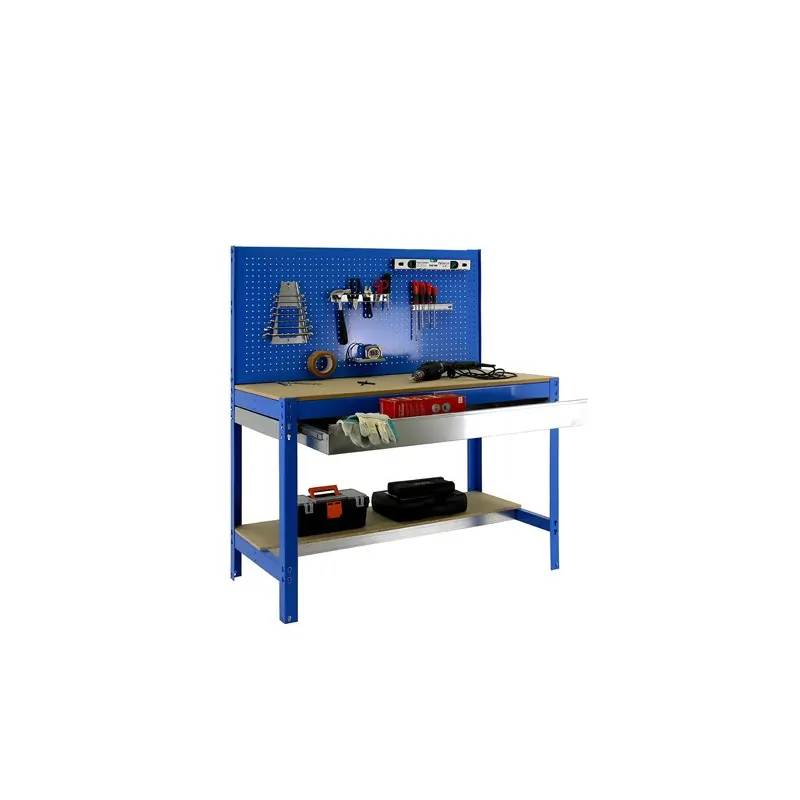 Etabli 2 Niveaux + 1 Fond Perforé + 1 Tiroir- SIMONWORK BT2 BOX 1200 - 1445 X 1210 X 610 SIMONRACK 8435104932506 1 Etabli 2 Niveaux + 1 Fond Perforé + 1 Tiroir- SIMONWORK BT2 BOX 1200 - 1445 X 1210 X 610 SIMONRACK 8435104932506