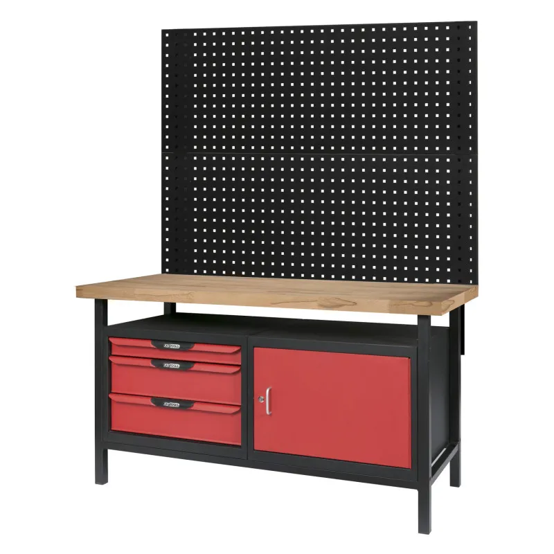 Etabli D'atelier 1m50 Avec Panneaux Perforés KS Tools - 865.0140-A1 1 Etabli D'atelier 1m50 Avec Panneaux Perforés KS Tools - 865.0140-A1