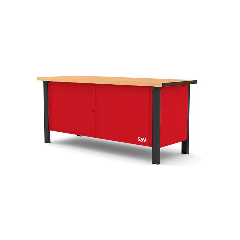 Etabli Ferme Longueur 2 Metres Avec Plateau Bois SAM Outillage - ETAB-200PBF 1 Etabli Ferme Longueur 2 Metres Avec Plateau Bois SAM Outillage - ETAB-200PBF