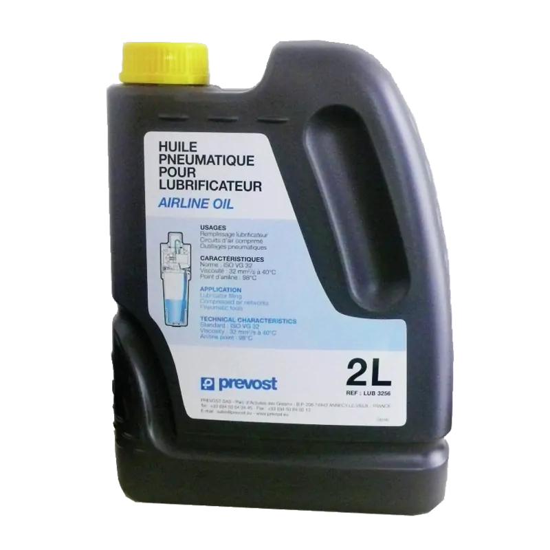 Huile Pneumatique Pour Lubrificateurs, Outillages Pneumatiques 2L Prevost LUB 3256 1 Huile Pneumatique Pour Lubrificateurs, Outillages Pneumatiques 2L Prevost LUB 3256