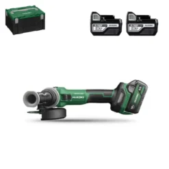 Meuleuse 125mm 18 V 5.0Ah Brushless Avec Interrupteur Homme Mort 2 Batteries Et 1 Coffret Hitcase HIKOKI - G1813DFWQZ