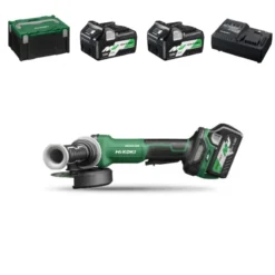 Meuleuse 125mm 36 V 2.5Ah Brushless Avec 2 Batteries 1 Chargeur Et 1 Coffret Hitcase HIKOKI - G3613DVFWQZ