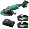 Meuleuse 230mm 36V, 2 Batteries 4.0Ah, Chargeur HIKOKI - G3623DAWGZ