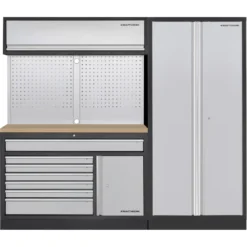 Mobilier D'atelier 3 éléments MOBILIO Combi Large, Meuble Double, Armoire 2 Portes Kraftwerk