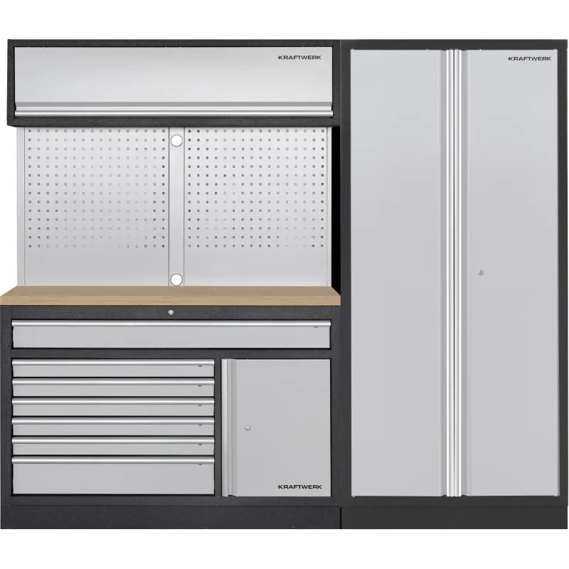 Mobilier D'atelier 3 éléments MOBILIO Combi Large, Meuble Double, Armoire 2 Portes Kraftwerk 1 Mobilier D'atelier 3 éléments MOBILIO Combi Large, Meuble Double, Armoire 2 Portes Kraftwerk