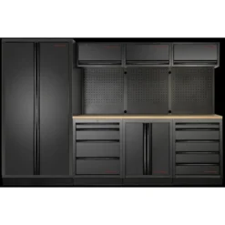 Mobilier D'Atelier 4 Éléments, Armoire Double MOBILIO BLK Kraftwerk - 3964G-BLK