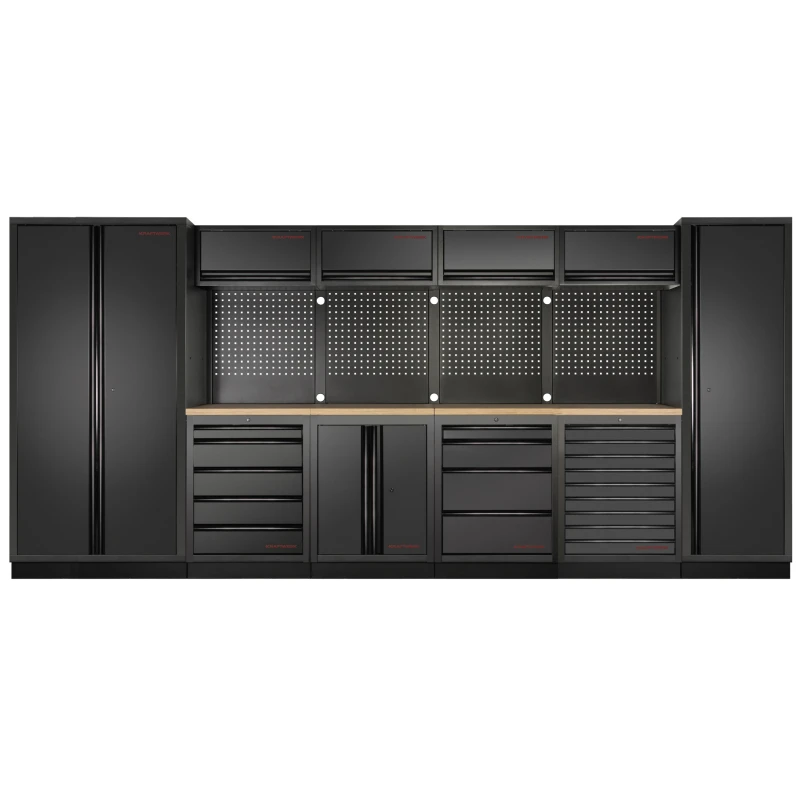 Mobilier D'Atelier 6 Éléments Dont 1 Armoire Double Porte MOBILIO BLK Kraftwerk - 3964K-BLK-013 1 Mobilier D'Atelier 6 Éléments Dont 1 Armoire Double Porte MOBILIO BLK Kraftwerk - 3964K-BLK-013