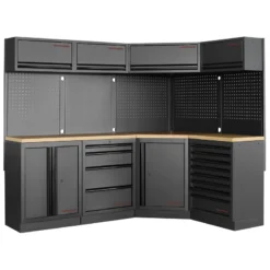 Mobilier D'Atelier Avec Angle 4 Éléments MOBILIO BLK Kraftwerk - 3964N-BLK