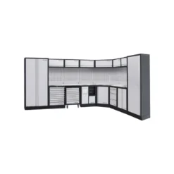 Mobilier D'atelier Modulaire 8 éléments MOBILIO Avec Meuble D'angle Bas KRAFTWERK