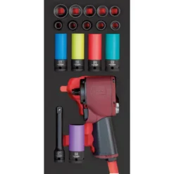 Module De Clés à Chocs 1/2" PRO LINE, 17 Pièces, 40x20 - KRAFTWERK 105.401.027