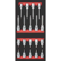 Module De Douilles 1/2" PRO LINE, 19 Pièces, 40x20 - KRAFTWERK 105.401.010