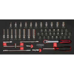 Module De Douilles Et Accessoires ULTIMATE 1/4'' En Pouces, 51 Pièces KS TOOLS 713.1021