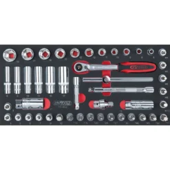 Module De Douilles Et Accessoires ULTIMATE 3/8'', 46 Pièces KS TOOLS 713.1022