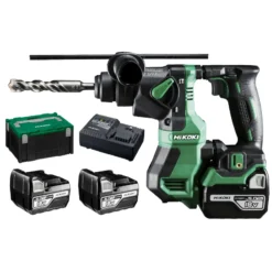Perforateur SDS+ 18V - 5.0Ah Compact - 18mm Brushless - 1.3 J HIKOKI - DH18DPAWPZ