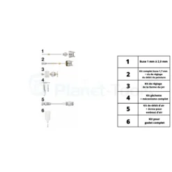 Pièces Détachées Pour Pistolet De Peinture CAR G04HVLP - Prevost - PIECESCAR G04HVLP