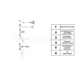 Pièces Détachées Pour Pistolet De Peinture CAR G05 - Prevost - PIECESCAR G05