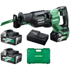 Scie Sabre 300mm, 2 Batteries 36V 2.5Ah, Chargeur HIKOKI - CR36DAWGZ